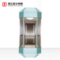 High Quanlity Vertical Elevator 8 Persons MRL Passenger Lift Elevator Glass House Luxury